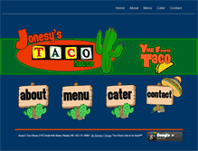 Tablet Screenshot of jonesystacos.com